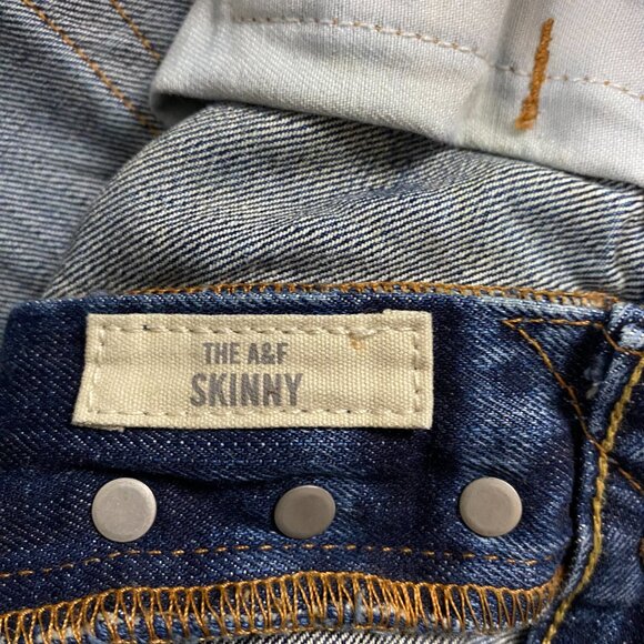 Abercrombie & Fitch The A&F Skinny Jeans Mens 33 x 32 Actual 35 x 32 Cotton - Picture 9 of 14